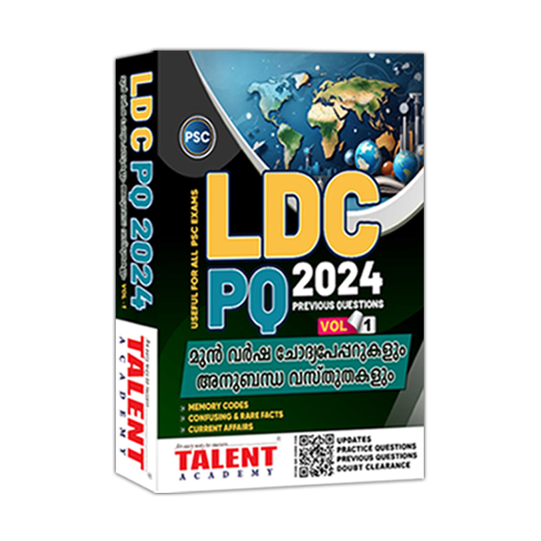 Kerala PSC LDC PYQ Topic Wise SCERT & NCERT Syllabus Integration Book (Vol1&2) by Talent Academy