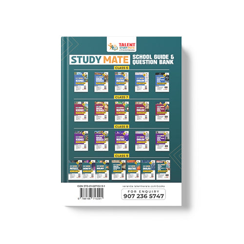 Talent Study Mate Class 9 Chemistry School Guide Book With New Kerala SCERT Syllabus