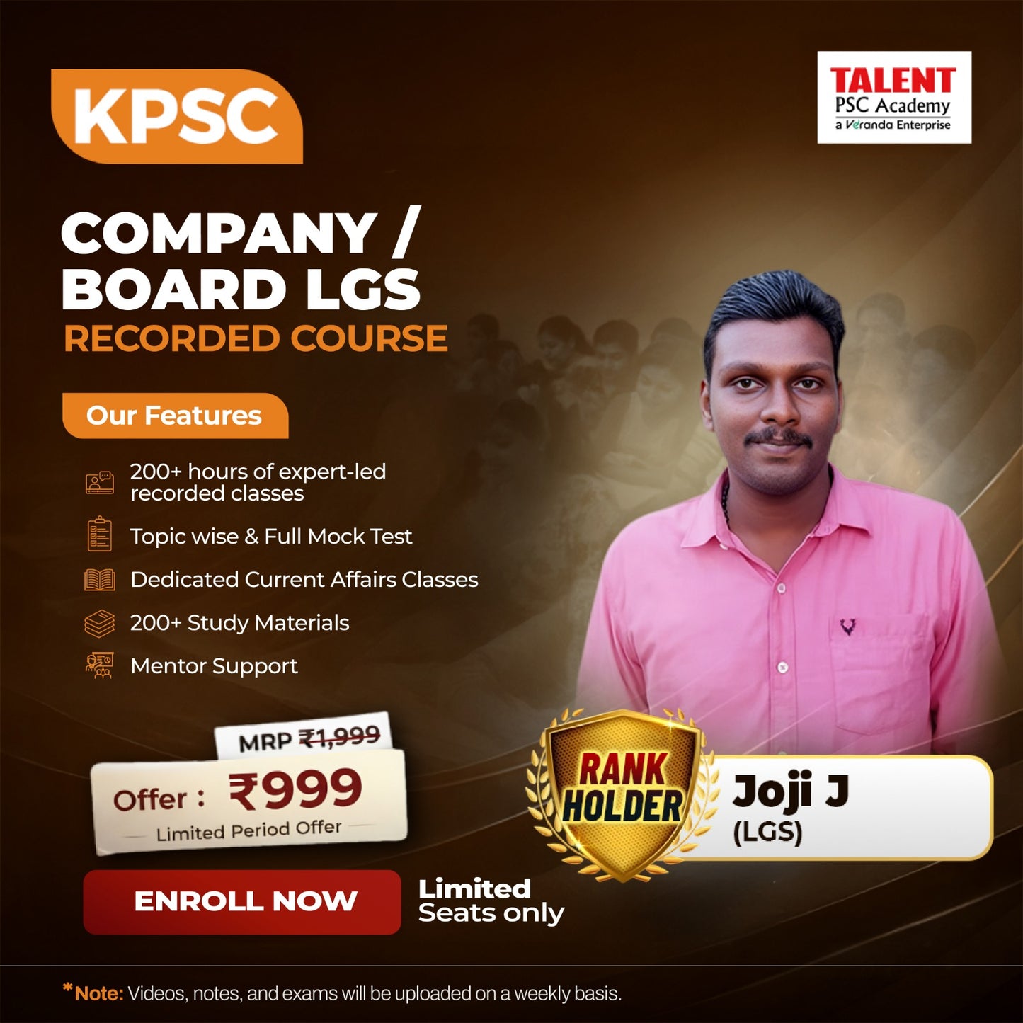 Kerala PSC Company Board LGS – Recorded Course by Talent Academy