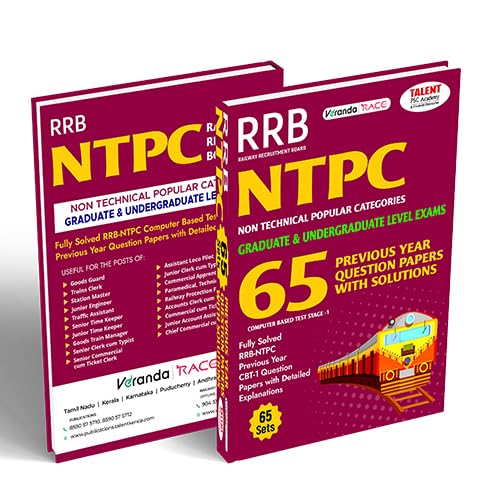 Kerala PSC, RRB NTPC Previous Year Question Paper Book By Talent Academy