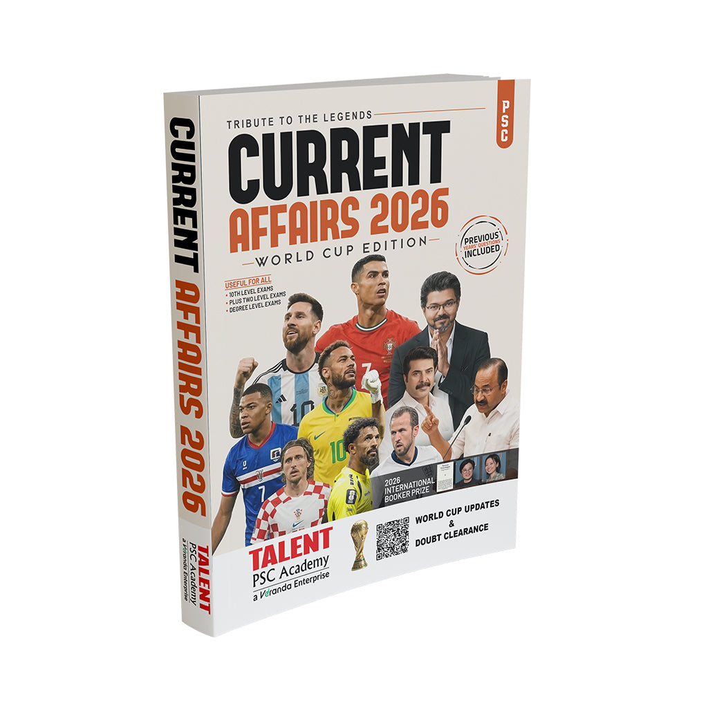 Kerala PSC Current Affairs Special Edition Latest Updates Book Previous Year Questions for All Levels By Talent Academy