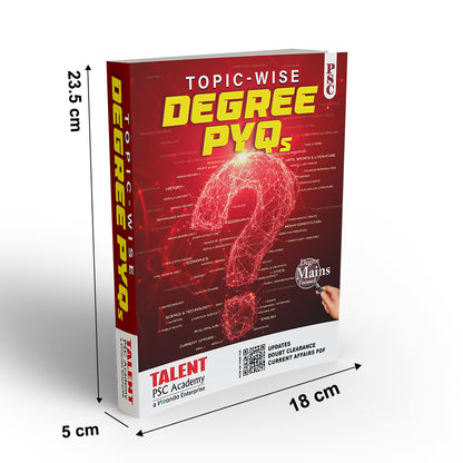 Kerala PSC Degree PYQ Topic Wise Book New SCERT & NCERT Syllabus Integration By Talent Academy
