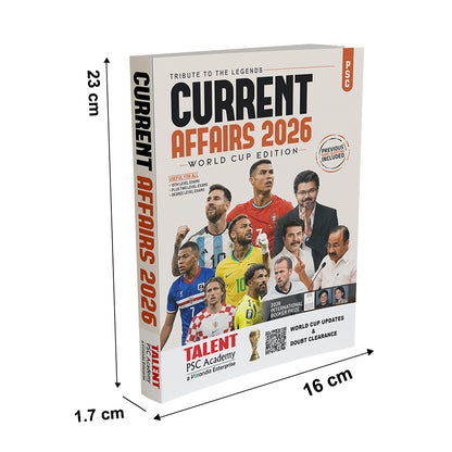 Kerala PSC Current Affairs Special Edition Latest Updates Book Previous Year Questions for All Levels By Talent Academy
