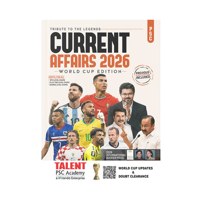Kerala PSC Current Affairs Special Edition Latest Updates Book Previous Year Questions for All Levels By Talent Academy