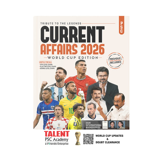 Kerala PSC Current Affairs Special Edition Latest Updates Book Previous Year Questions for All Levels By Talent Academy