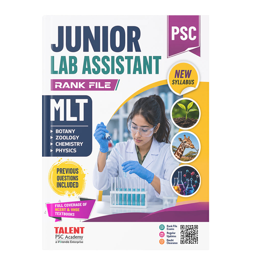 Kerala PSC Junior Lab Assistant Rank File New Syllabus 2026 Book By Talent Academy