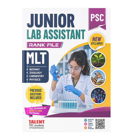 Kerala PSC Junior Lab Assistant Rank File New Syllabus 2026 Book By Talent Academy