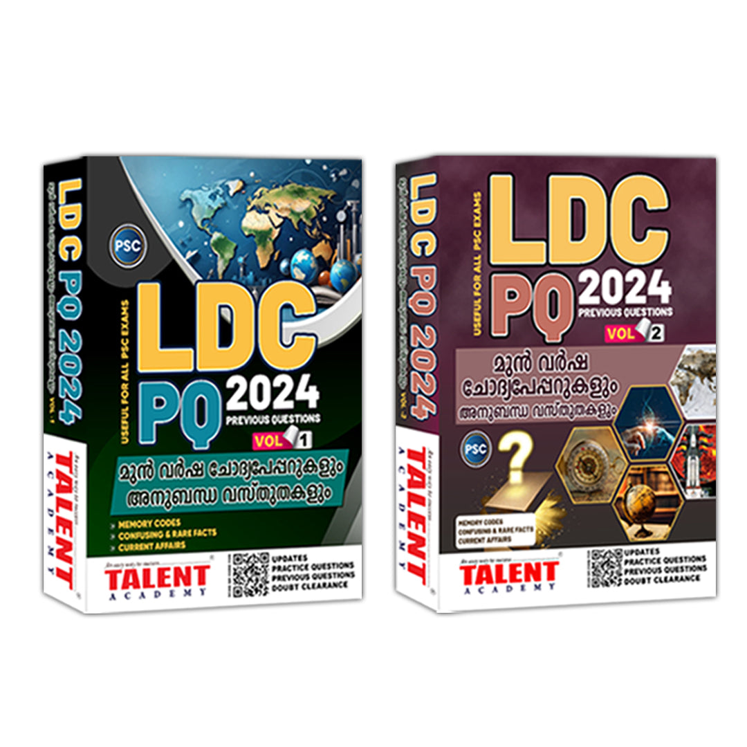 Kerala PSC LDC PYQ Topic Wise SCERT & NCERT Syllabus Integration Book (Vol1&2) by Talent Academy