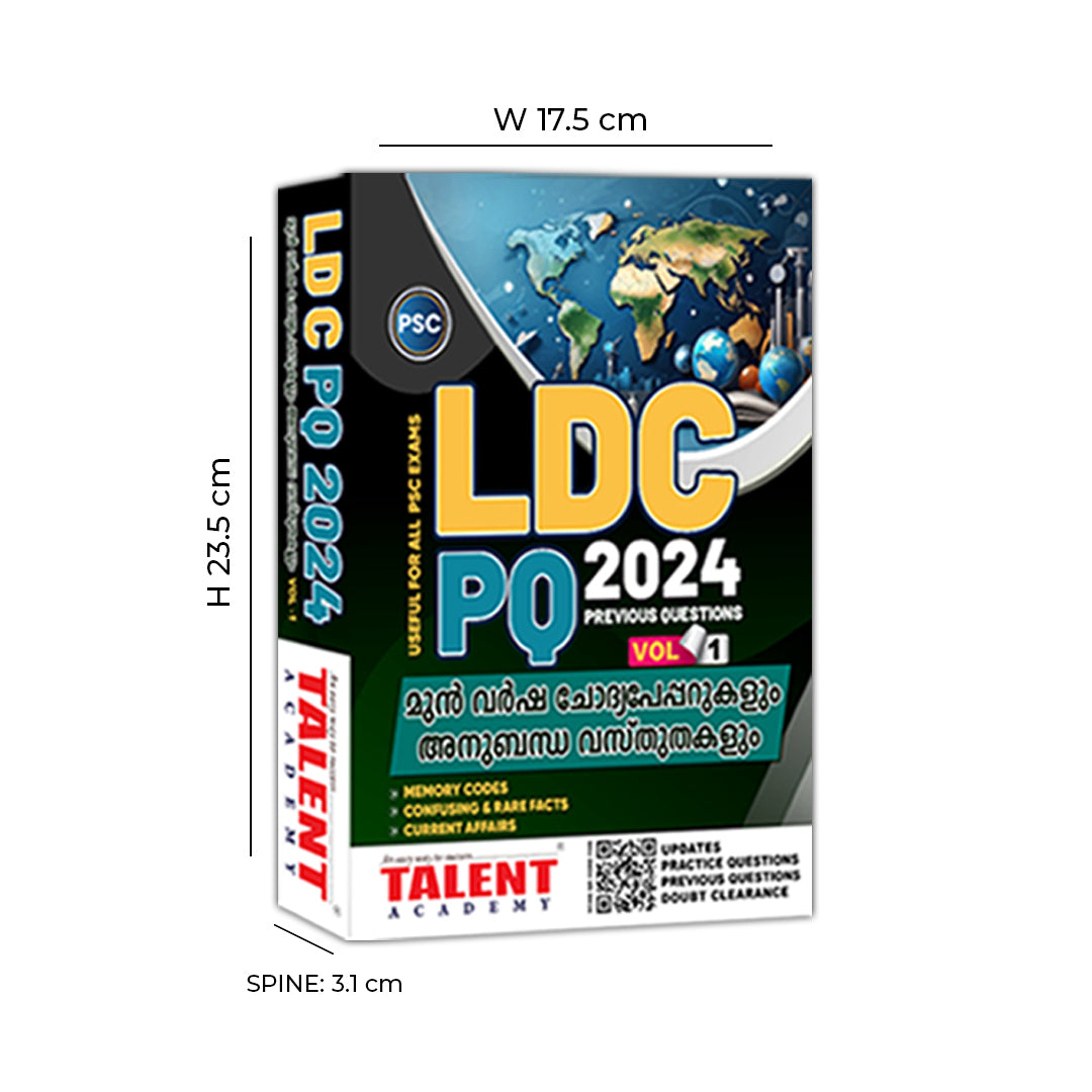Kerala PSC LDC PYQ Topic Wise SCERT & NCERT Syllabus Integration Book (Vol1&2) by Talent Academy
