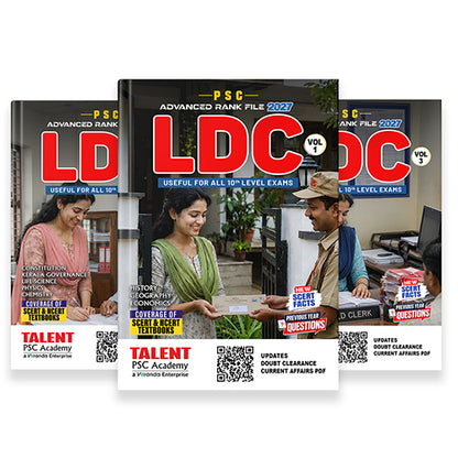 Kerala PSC LDC Advanced Rank File 2027 Book by Talent Academy