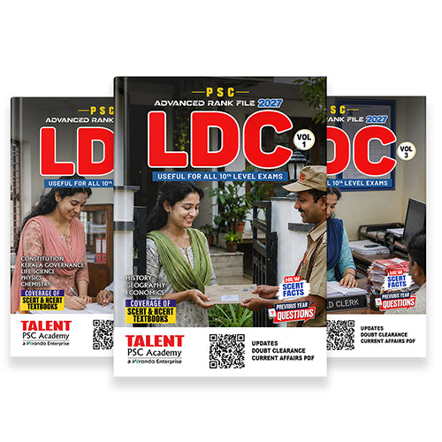 Kerala PSC LDC Advanced Rank File 2027 Book by Talent Academy