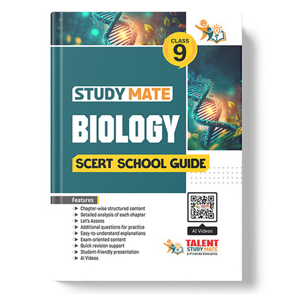 Talent Study Mate SCERT Class 9 Biology School Guide | 2026–2027 Edition | 1 Volume Complete Guide with New SCERT Syllabus for Class 9 Exams