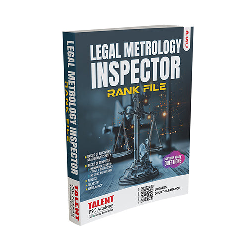 Kerala PSC Legal Metrology Inspector Rank File 2026 Book By Talent Academy