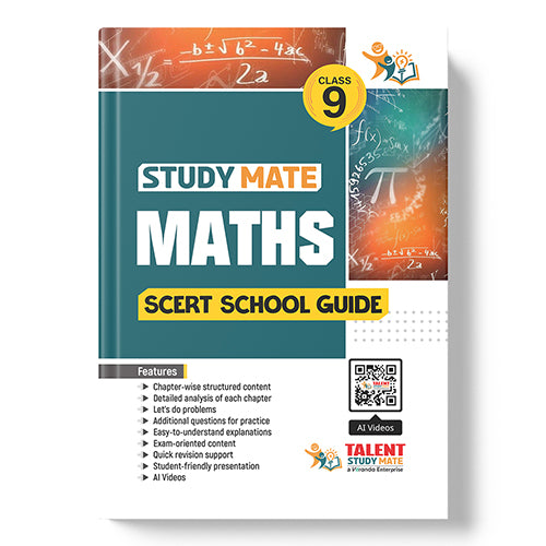 Talent Study Mate SCERT Class 9 Maths School Guide | 2026–2027 Edition | 1 Volume Complete Guide with New SCERT Syllabus for Class 9 Exams