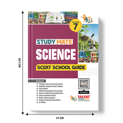 Talent Study Mate SCERT Class 7 Science School Guide | 2026–2027 Edition | 1 Volume Complete Guide with New SCERT Syllabus for Class 7 Exams