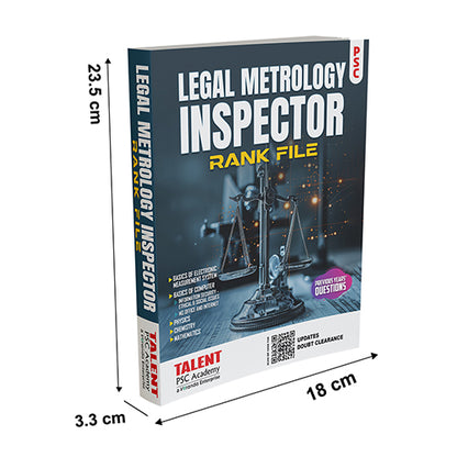 Kerala PSC Legal Metrology Inspector Rank File 2026 Book By Talent Academy