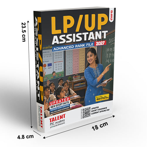 Kerala PSC LP/UP Assistant Advanced Rank File Book 2027 New Syllabus By Talent Academy