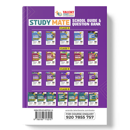 Talent Study Mate SCERT Class 8 Social Science School Guide | 2026–2027 Edition | 1 Volume Complete Guide with New SCERT Syllabus for Class 8 Exams