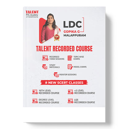 Kerala PSC Degree PYQ Topic Wise Book New SCERT & NCERT Syllabus Integration By Talent Academy