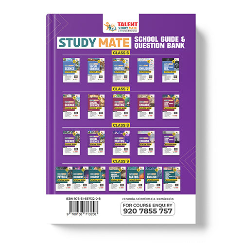 Talent Study Mate SCERT Class 8 Science School Guide | 2026–2027 Edition | 1 Volume Complete Guide with New SCERT Syllabus for Class 8 Exams
