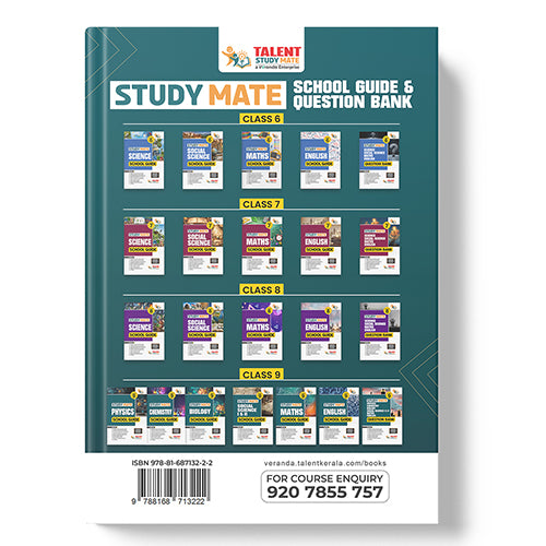 Talent Study Mate SCERT Class 9 Maths School Guide | 2026–2027 Edition | 1 Volume Complete Guide with New SCERT Syllabus for Class 9 Exams