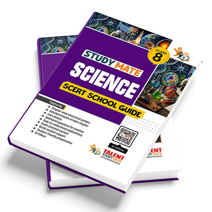 Talent Study Mate SCERT Class 8 Science School Guide | 2026–2027 Edition | 1 Volume Complete Guide with New SCERT Syllabus for Class 8 Exams
