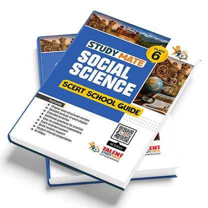 Talent Study Mate SCERT Class 6 Social Science School Guide | 2026 – 2027 Edition | 1 Volume Full Guide with New SCERT Syllabus for Class 6 Exams