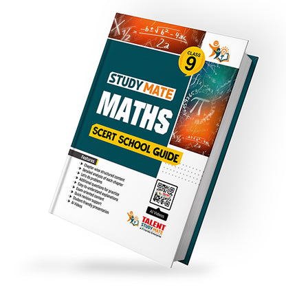 Talent Study Mate SCERT Class 9 Maths School Guide | 2026–2027 Edition | 1 Volume Complete Guide with New SCERT Syllabus for Class 9 Exams