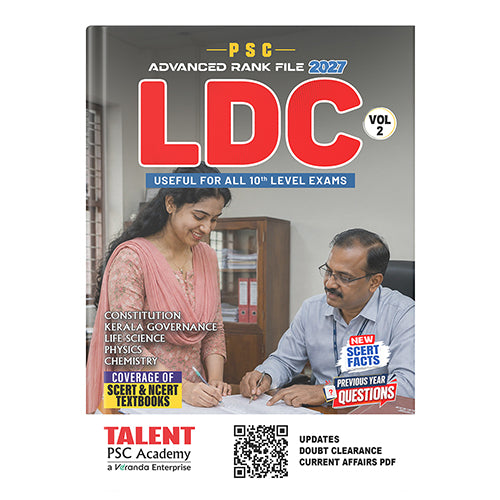 Kerala PSC LDC Advanced Rank File 2027 Book by Talent Academy