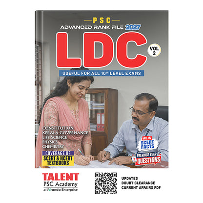 Kerala PSC LDC Advanced Rank File 2027 Book by Talent Academy