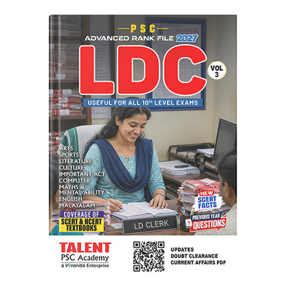 Kerala PSC LDC Advanced Rank File 2027 Book by Talent Academy
