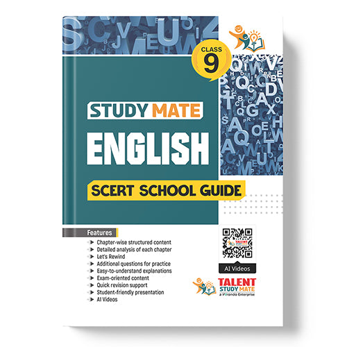 Talent Study Mate SCERT Class 9 English School Guide | 2026–2027 Edition | 1 Volume Complete Guide with New SCERT Syllabus for Class 9 Exams