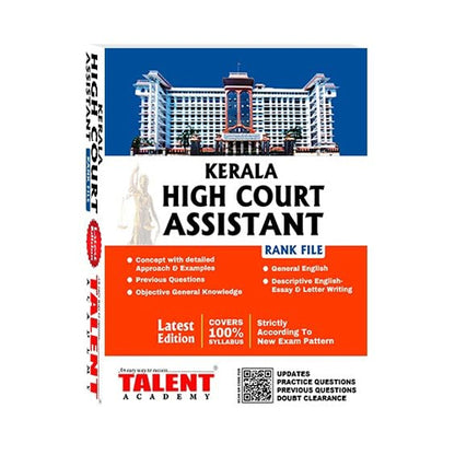 Kerala PSC High Court Assistant Rank File Book By Talent Academy