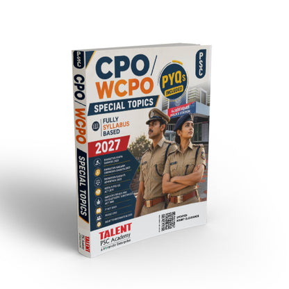 Kerala PSC CPO Special Topics Police Constable 2027 Book By Talent Academy