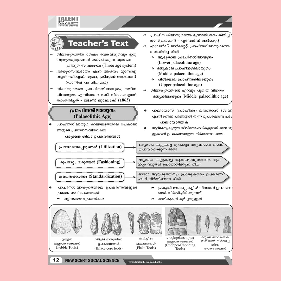 Kerala PSC Arividam SCERT Social Science Part 1 Book By Talent Academy