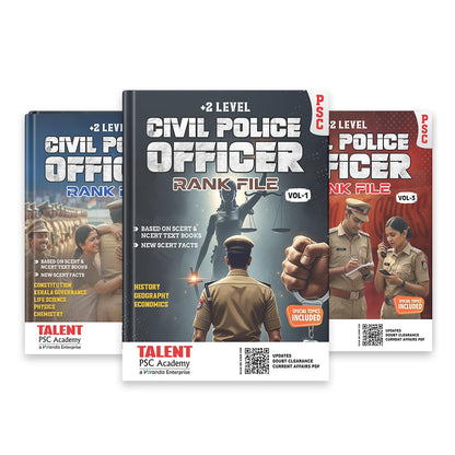Kerala PSC CPO Rank File 3 Volume Book By Talent Academy