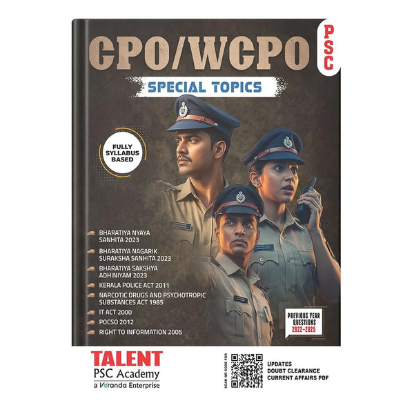 Kerala PSC CPO Special Topics 2026 Kerala PSC Exam Preparation Guide ...