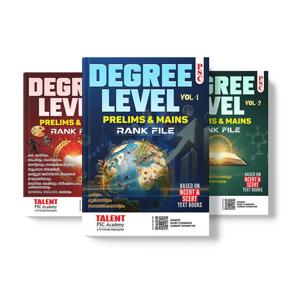Kerala PSC Degree Level Prelims & Mains Rank File Book by Talent Academy