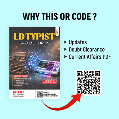 Kerala PSC LD Typist Special Topics Book by Talent Academy