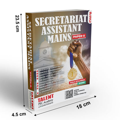 Kerala PSC Secretariat Assistant Mains English Paper II – Special Topics Book by Talent Academy