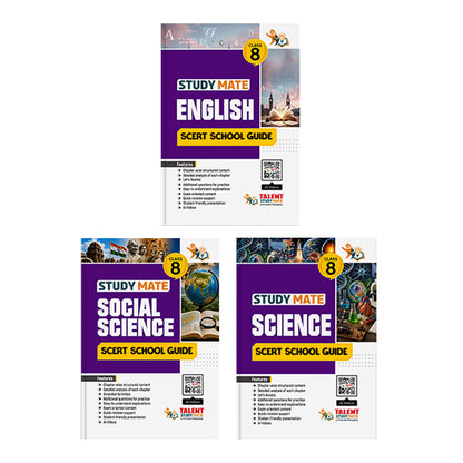 Talent Study Mate Class 8 combo School Guide With New Kerala SCERT Syllabus