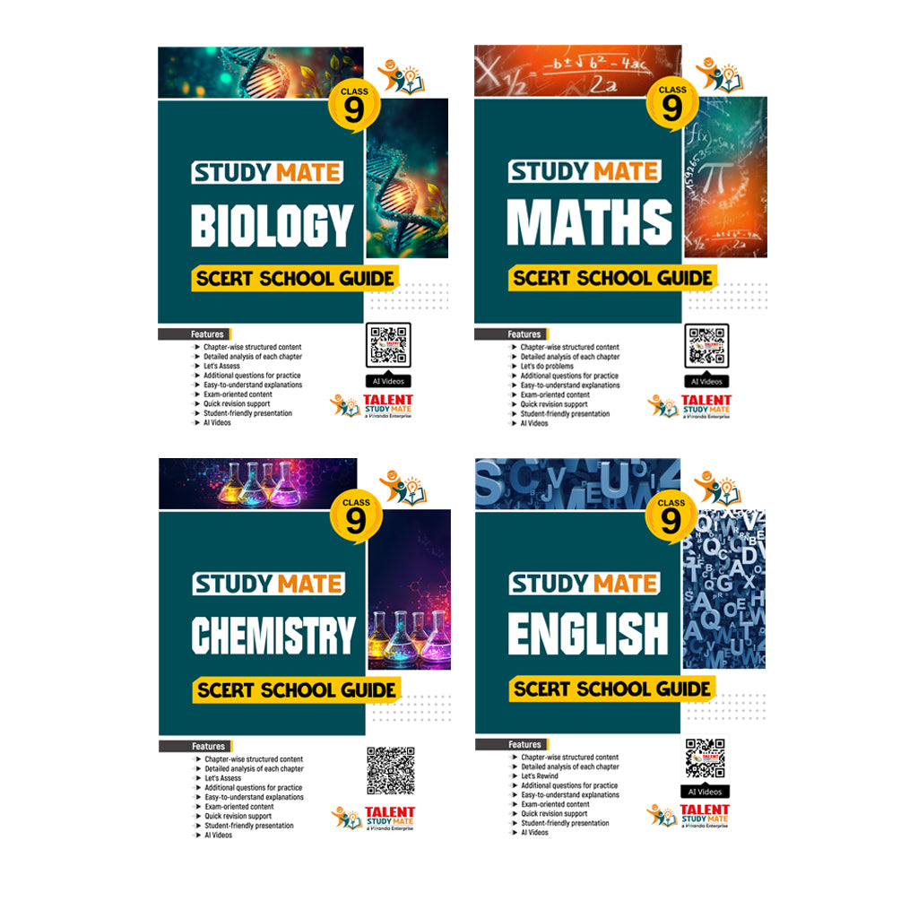 Talent Study Mate Class 9 combo School Guide Book With New Kerala SCERT Syllabus