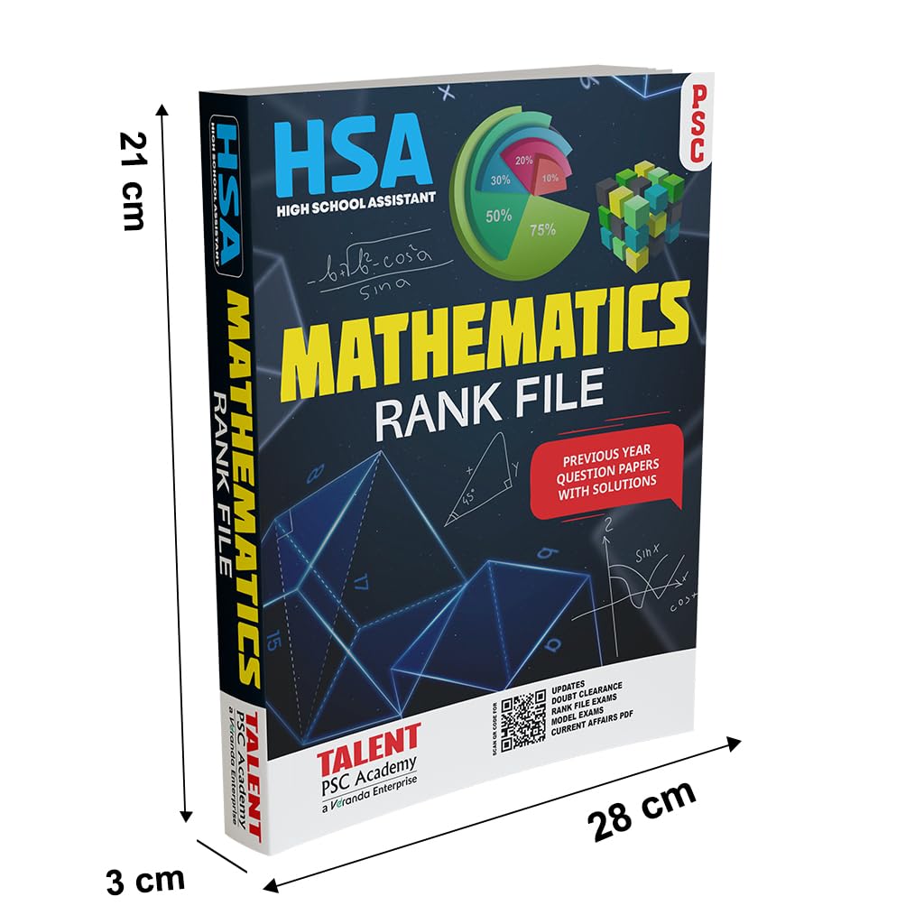 Kerala PSC HSA Mathematics Rankfile Books By Talent Academy