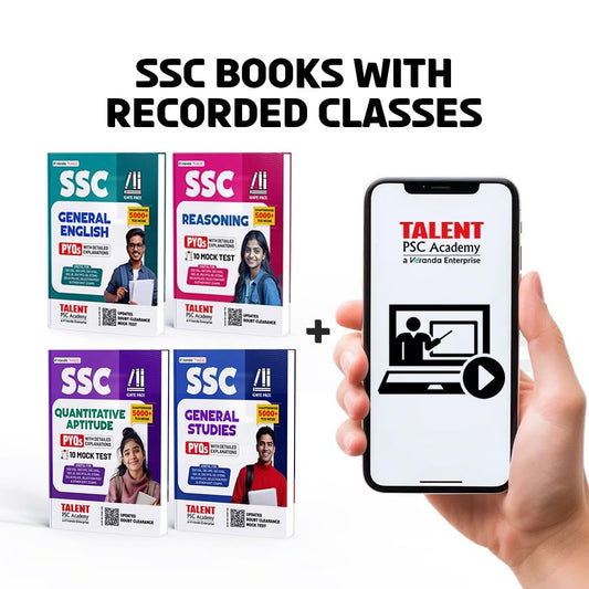 Kerala PSC SSC Combo books of General English, Reasoning, Quantitative Aptitude & General Studies By Talent Academy
