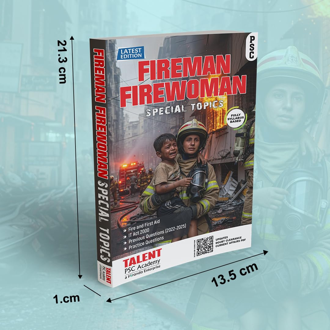 Kerala PSC Fireman/ Firewoman Special Topics Book by Talent Academy