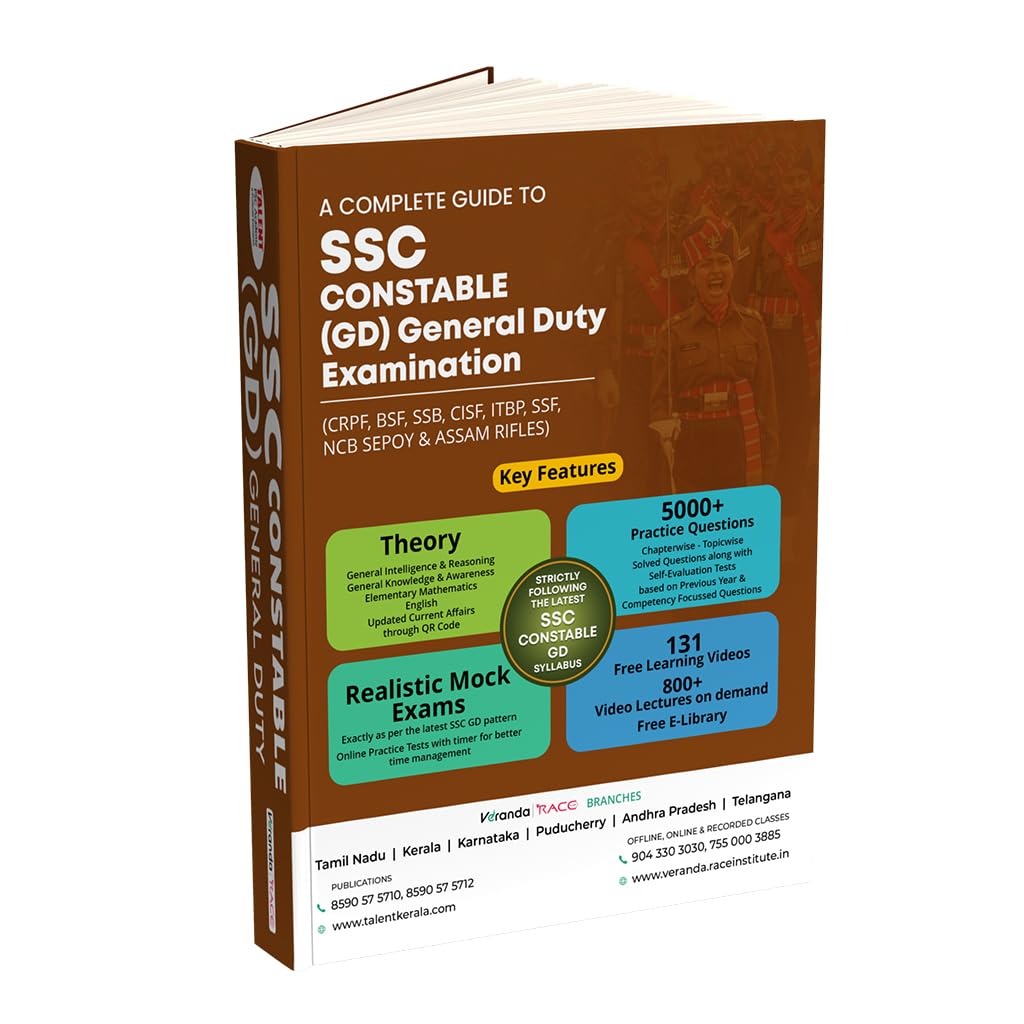 Kerala PSC SSC Constable GD Books Complete Study Guide by Talent Academy