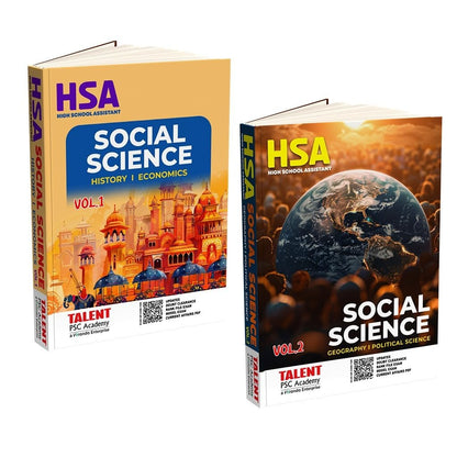 Kerala PSC HSA Social Science Rank File Books By Talent Academy