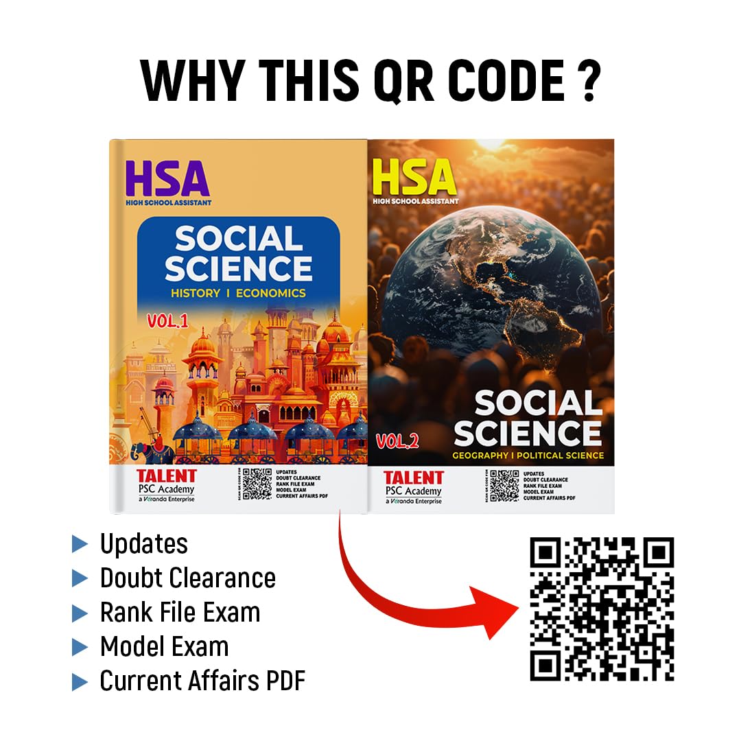 Kerala PSC HSA Social Science Rank File Books By Talent Academy
