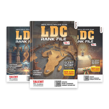 Kerala PSC LDC Rank File 3 Volume Book by Talent Academy