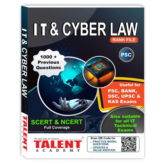 Kerala PSC IT & Cyber Law Rank file Books By Talent Academy